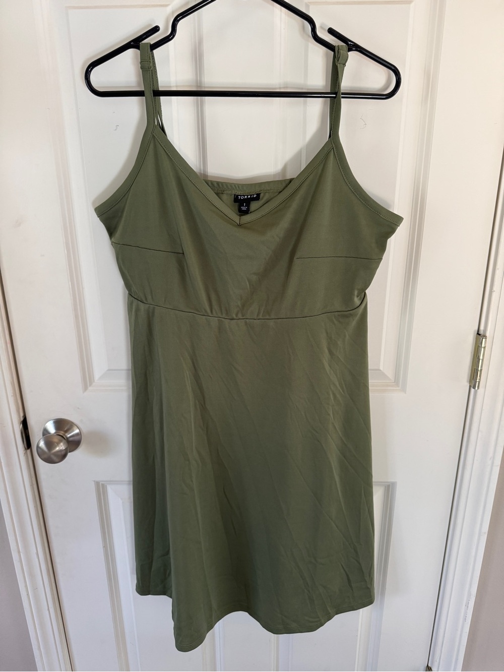Torrid Olive Green Cami-Slip Plus Size 1